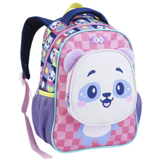 Mochila Escola Creche Infantil Pequena 13" Menino Menina Panda Unicornio Tigre Urso Temas Fofos Orelhas de Pelucia em Oferta na Shopee