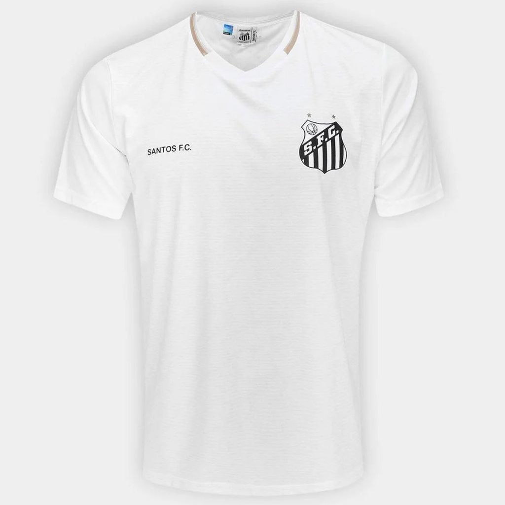 Camisa Santos Braziline Deslocar Masculina - Branco