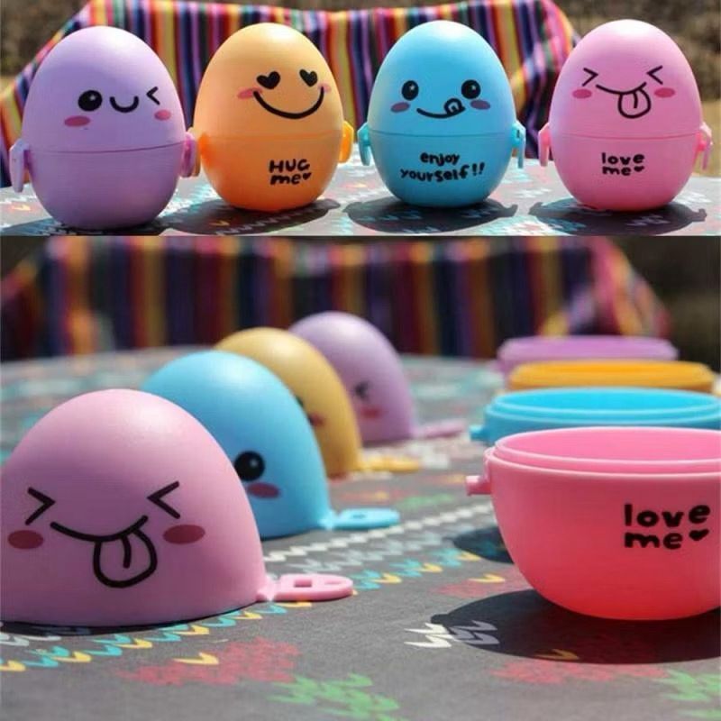 Porta Ovo Cozido com Tampa – Suporte Protetor de Ovo Colorido para Lancheira em Oferta na Shopee