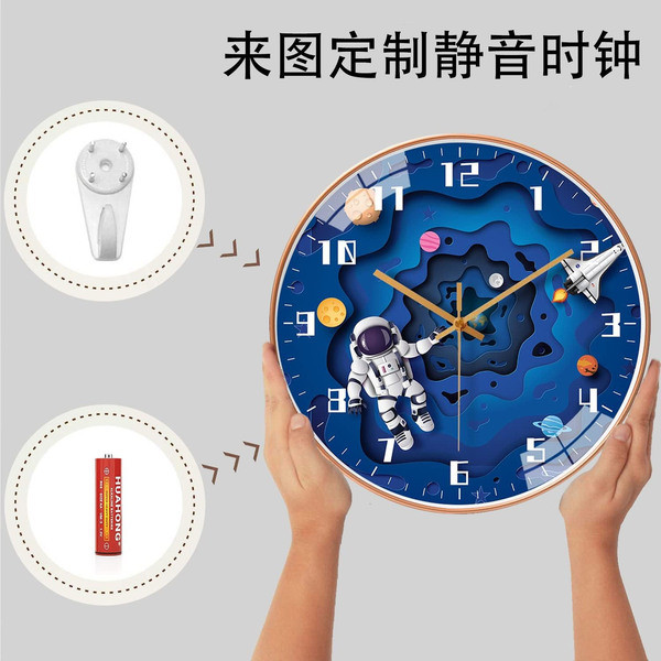 relogio de parede cozinha relogio de parede relogio de parede grande Relógio de madeira transfronteiriço decoração espaç