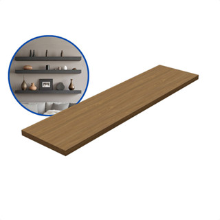 1 Prateleira Freijó 60X20 Com Suporte Flutuante Mdf  Organizadora Decoração Cozinha Quarto Banheiro em Oferta na Shopee
