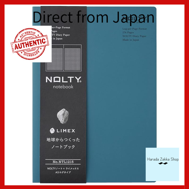 Japan Management Association Management Center NOLTY Notebook × Limex A5 Log Type Trolley Blue NTL1215[Direct from Japan]