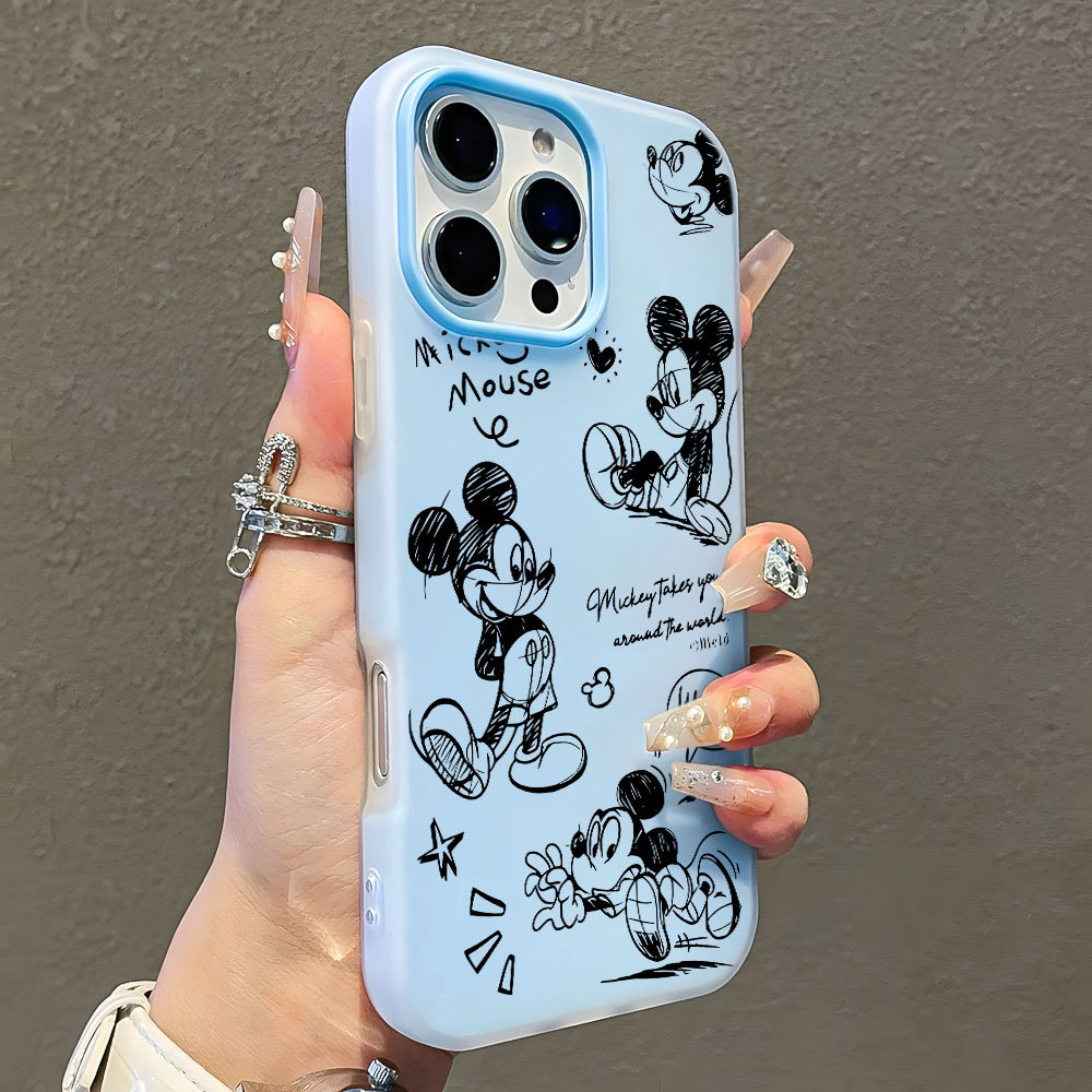 Mickey Mouse Menta Capa Capinha Para Samsung A50S A51 A52 A54 A55 A56 A72 M34 S20 S21 S23 FE S22 S25 S24 Plus Ultra