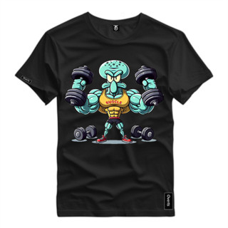 Camiseta Masculina Lula Molusco Maromba Personagem Bob Esponja Blusa Algodão Basica Academia em Oferta na Shopee