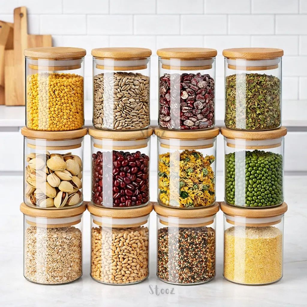 10 ou 20 pote de vidro BOROSSILICATO bambu 230ml para velas ou temperos lembrancinha de casamento em Oferta na Shopee