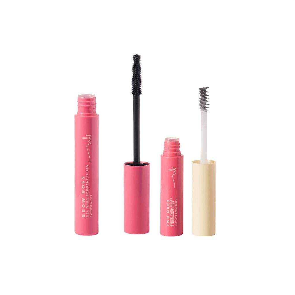 Kit Ruby Rose Natalia Beauty Serum Two Much+Gel Para Sobrancelha Brow Boss