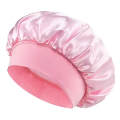 Touca de cetim com Faixa Cor Rosa– Touca de Dormir Antifrizz | Fabricante