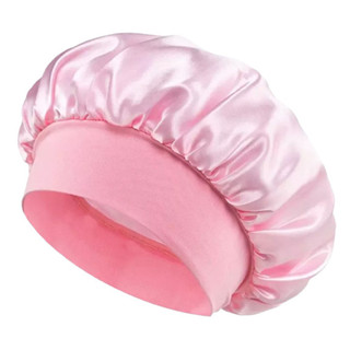 Touca de cetim com Faixa Cor Rosa– Touca de Dormir Antifrizz  | Fabricante em Oferta na Shopee