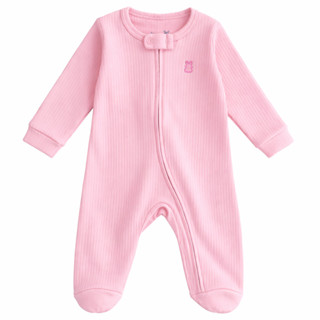 Macacão Longo  Kiko Baby Timeless Canelado Com Ziper Lateral em Oferta na Shopee