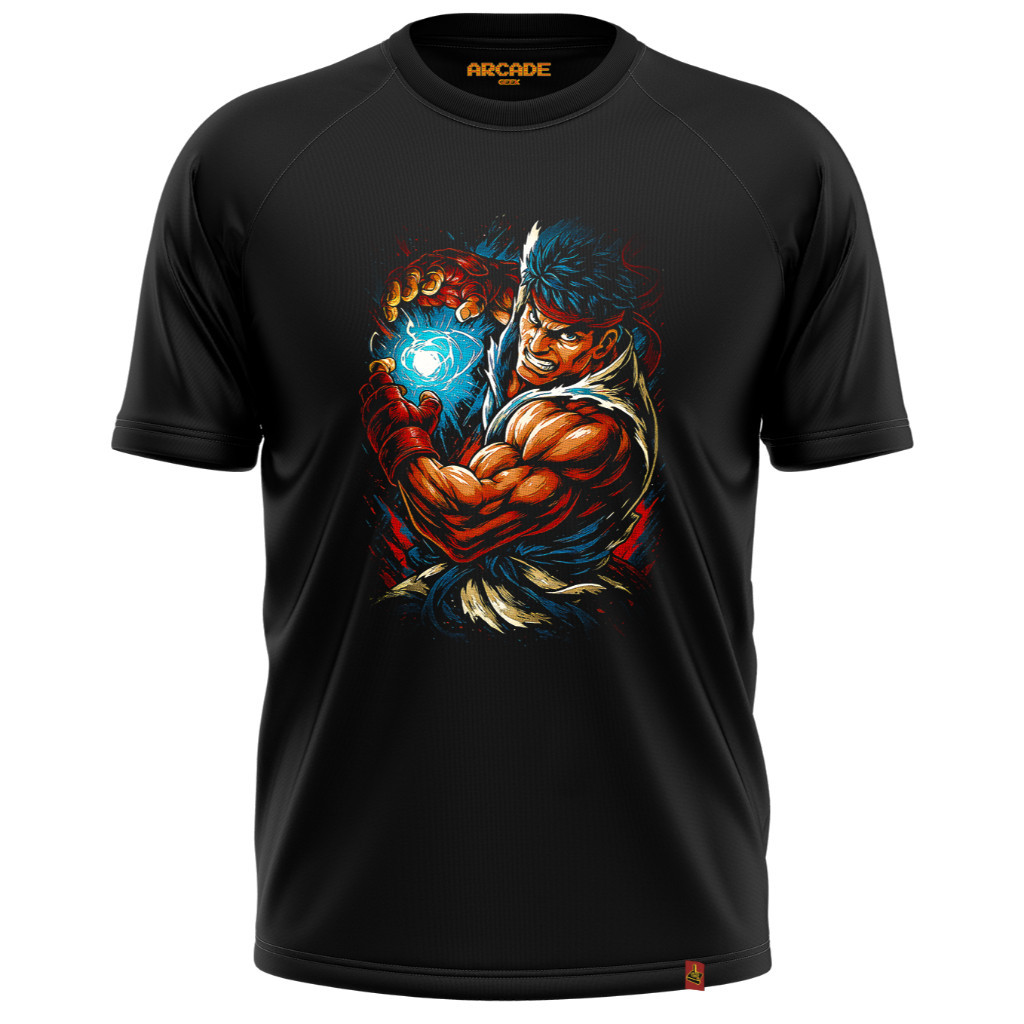 Camiseta Gamer Luta Fighter Street Ryu Karate Hadouken Poder Especial Video Game Chun li Akuma