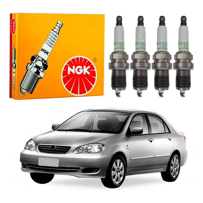 Jogo Velas Ngk Corolla 1.8 16v Flex 2006 A 2007
