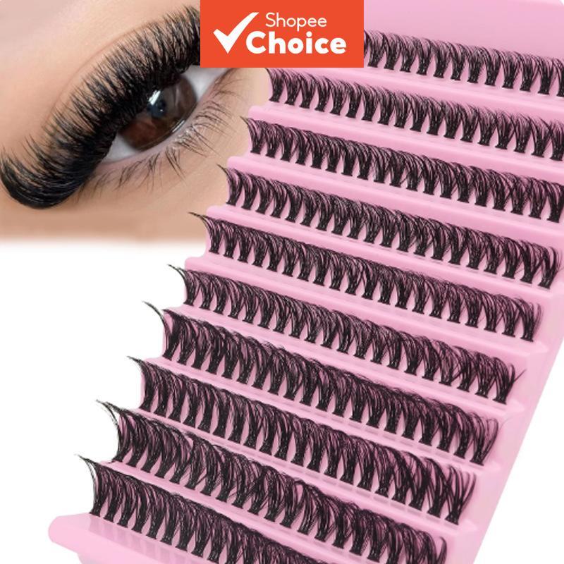  Extensões de Cílios Naturais – 1 a 8 fileiras, 8-16mm, Cílios Postiços Individualizados Leves e Volumosos, Kit