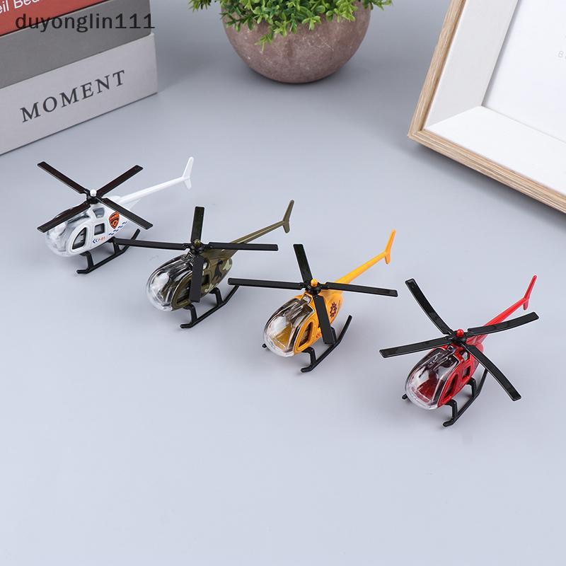 (duyonglin111) Mini Modelo De Helicóptero De Liga Brinquedos Coleção De Aeronaves Decorações Simulação Avião Para Crianç
