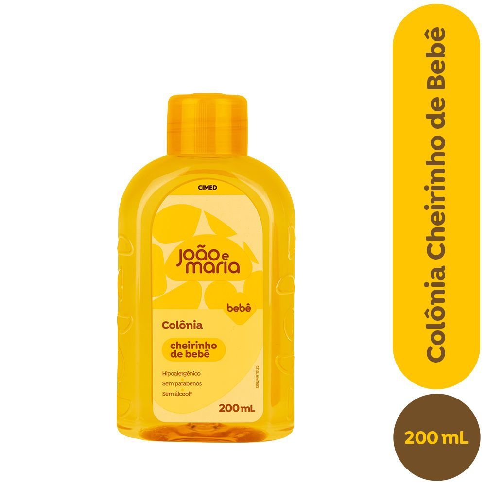 Colônia Infantil João e Maria Cheirinho de Bebê Cimed 200ml em Oferta na Shopee