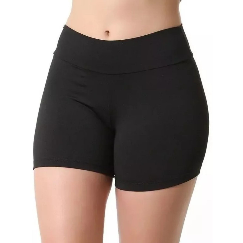 Shorts Legging Feminino Leg Meia Coxa Fitness Academia