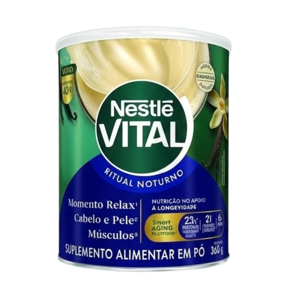 Nestlé Vital Ritual Noturno Adultos 40+ Aroma Baunilha 360g em Oferta na Shopee