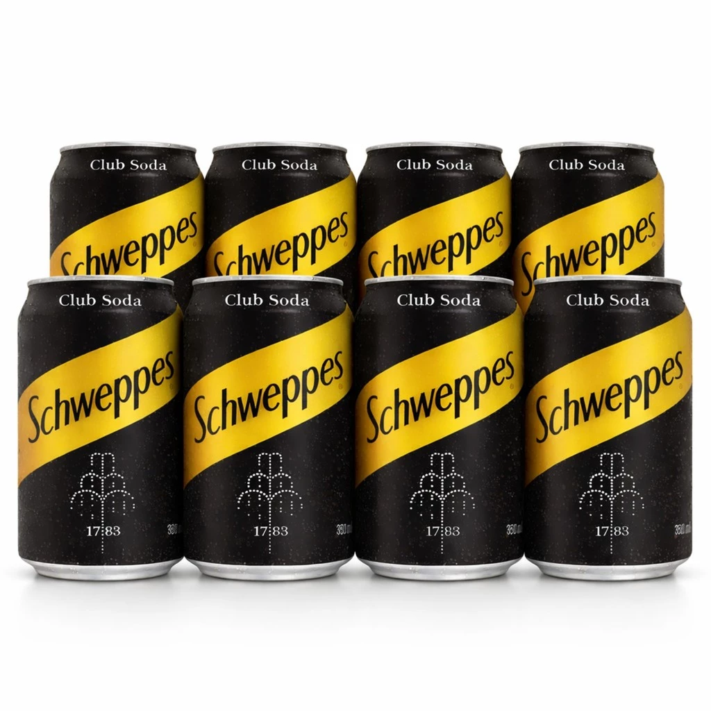 Kit 8 Club Soda SCHWEPPES 350ml