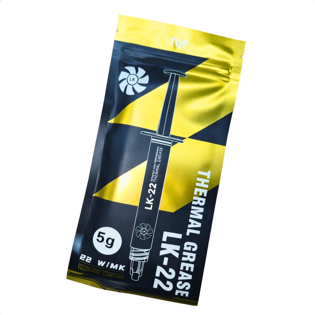 Pasta Termica Seringa 5g Thermal Grease LK-22 TOP 22w/mk Alta Performance Extrema Cinza