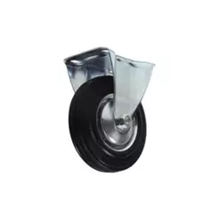 Rodízio Fixo de Borracha 100mm 4 Polegadas 70kg JST Móveis PL.FIX-412