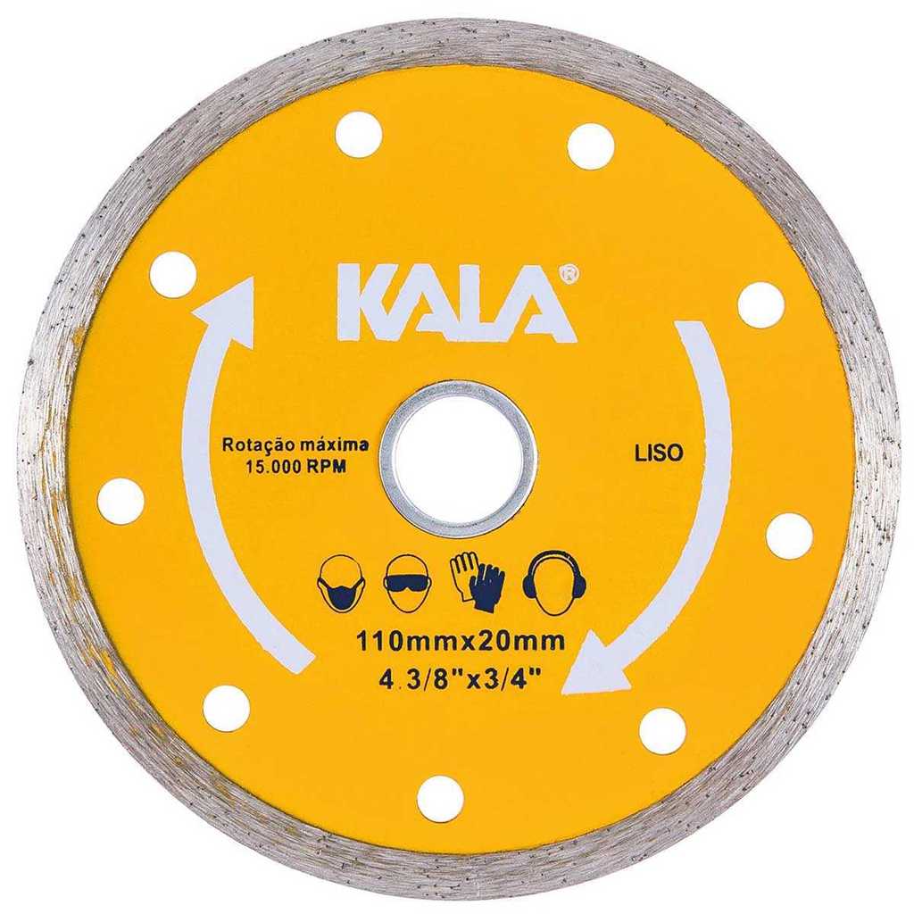 Disco Diamantado Liso 4.3/8"x20Mm 15000Rpm Kala