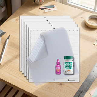 5 Base De Corte Tekstolder 30x30 Sem Cola Para Silhouette + Refil  Suave e Forte + Filme Protetor em Oferta na Shopee