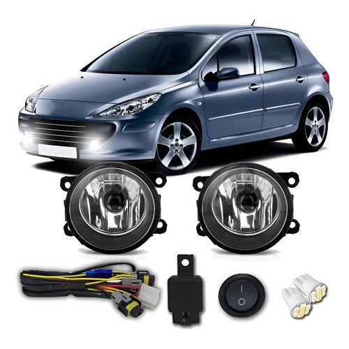Kit Farol Milha Auxiliar Peugeot 207 307 206 Á 09