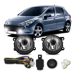 Kit Farol Milha Auxiliar Peugeot 207 307 206 Á 09