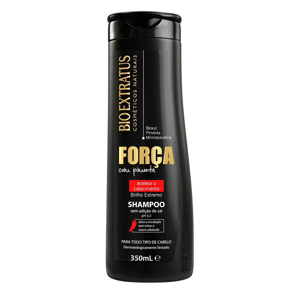 Shampoo Bio Extratus Força com Pimenta 350ml em Oferta na Shopee