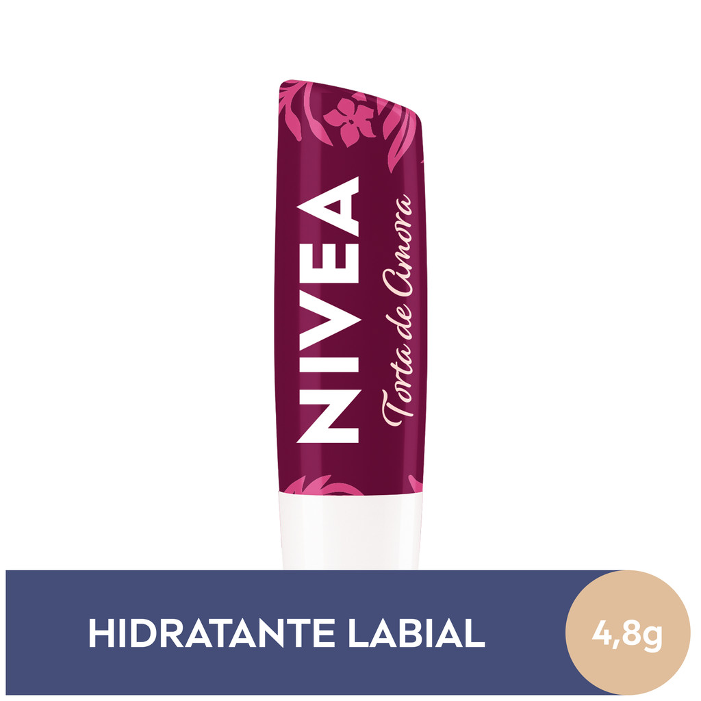 NIVEA Hidratante Labial Torta de Amora Edição Limitada Bridgerton 4,8g BBB 26 em Oferta na Shopee