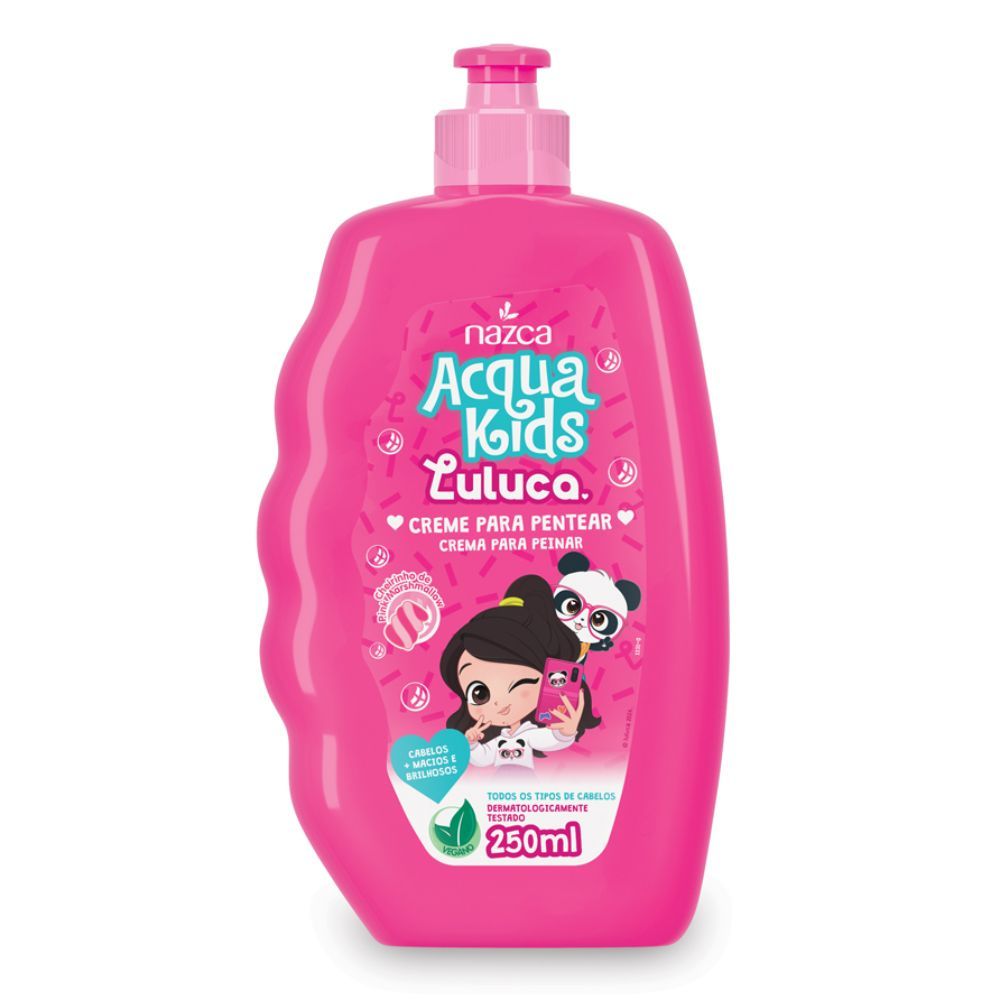 Creme para Pentear Acqua Kids Luluca 250ml em Oferta na Shopee
