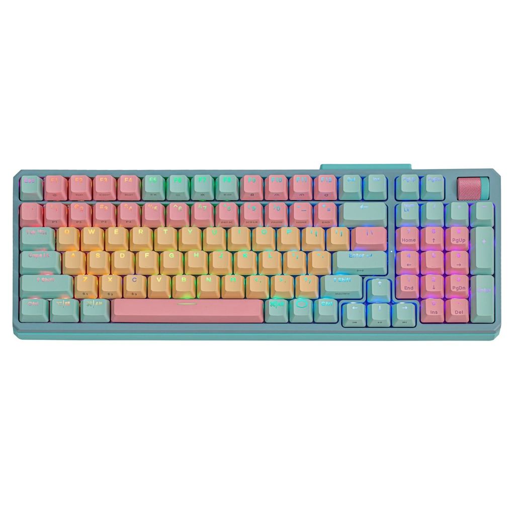 Teclado Gamer Mecanico Cooler Master Mk770 Macaron Rgb Wireless 2.4ghz Bluetooth