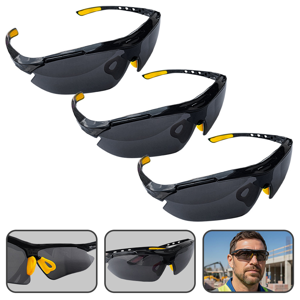 Kit 3 Oculos de Proteção Fumê EPI Boxer Segurança do Trabalho Vonder Visão Tático CA: 42892