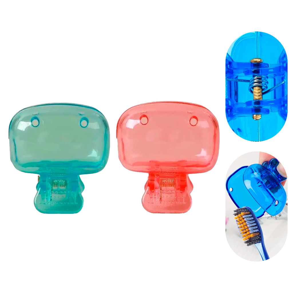 Clipe De Armazenamento Escova De Dentes Tampa Protetora Viagem Portátil À Prova De Poeira Caso