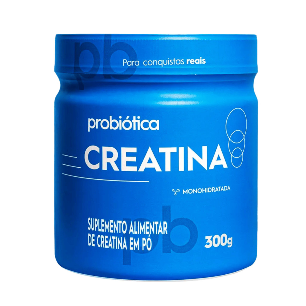 Creatina Pura Probiótica Pote 300g Probiotica em Oferta na Shopee