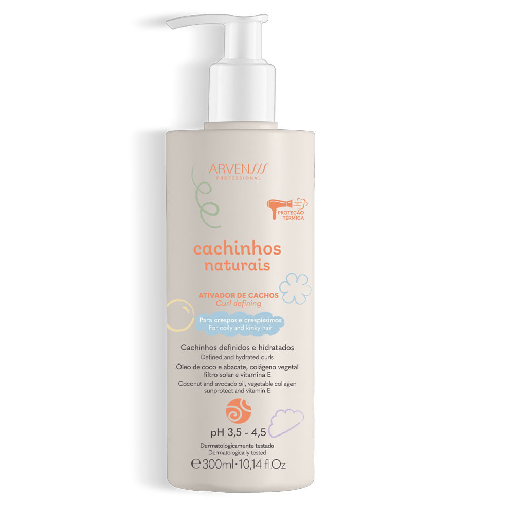 Ativador De Cachos Arvensis Cachinhos Crepos e Crespíssimos 300ml em Oferta na Shopee