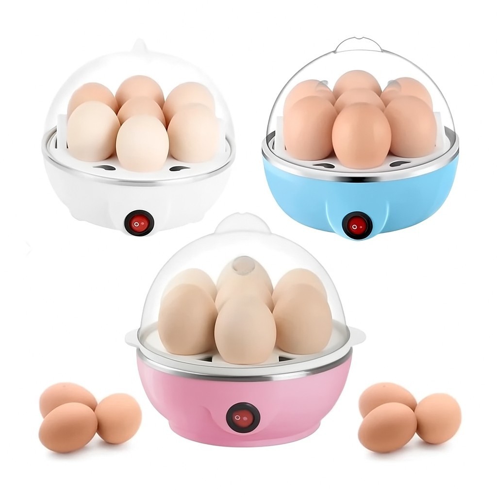 Cozedor de Ovos Elétrico Portátil Cozinha à Vapor 110V 220V Cor Aleatória