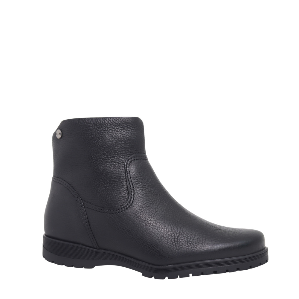 Bota Feminina Em Couro Salto Bloco Cano Curto Bottero 369207