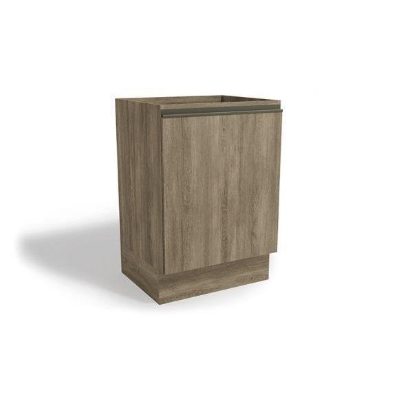 Balcão de Cozinha Maxxi G742 1 Porta s/ Tampo 60cm Nogal - Kappesberg em Oferta na Shopee