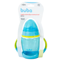 Copo de treinamento Buba com Alça Removível Azul 250ml