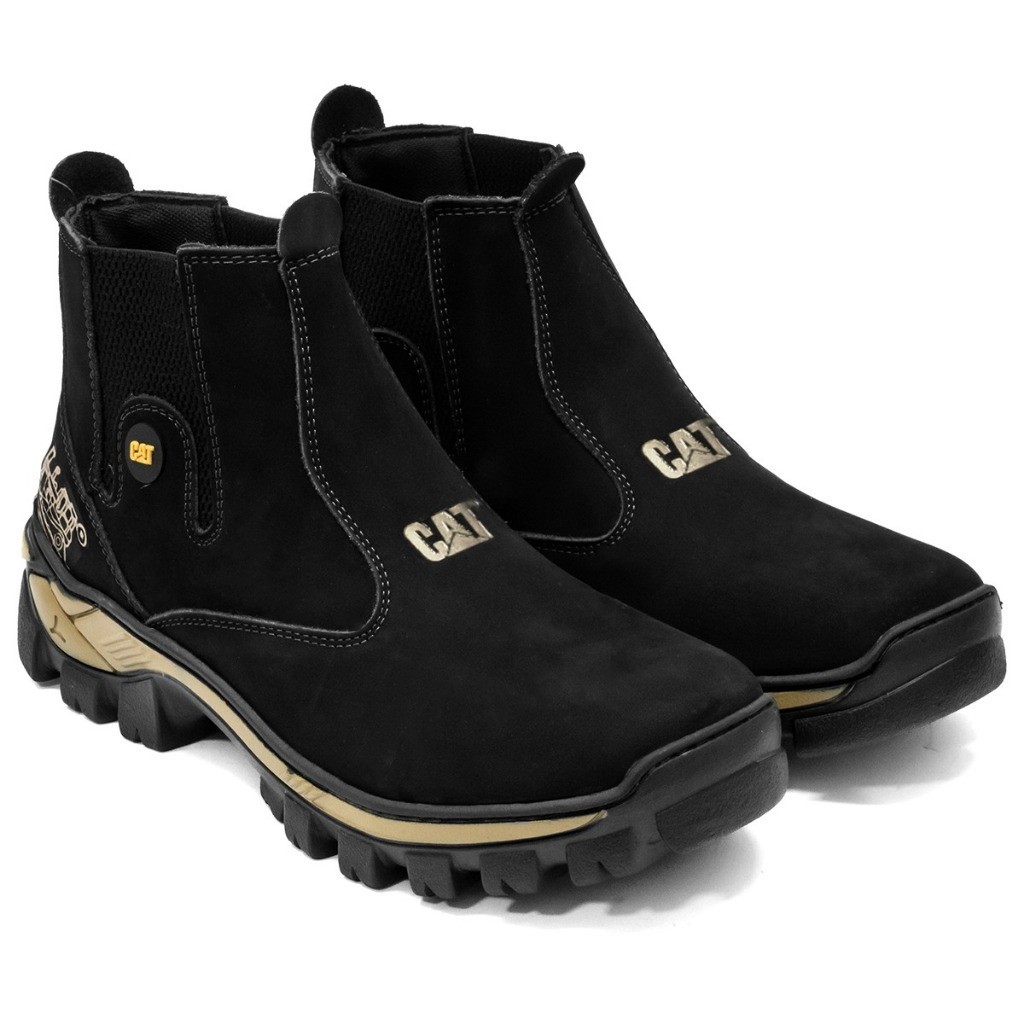 Botinas CAT couro nobuck Cowtry em couro