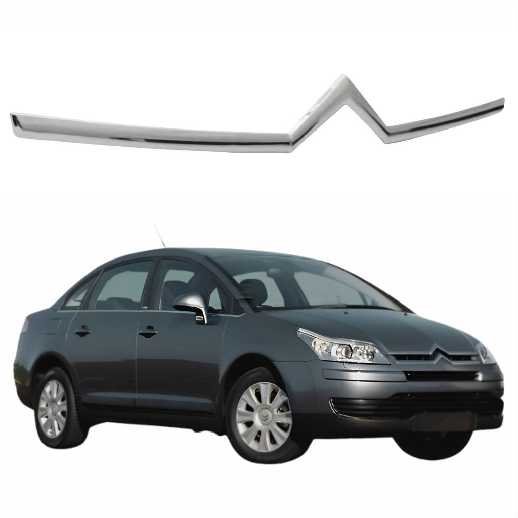 Friso do Capô Citroen C4 Pallas Sedan 2006 Até 2012 Cromado