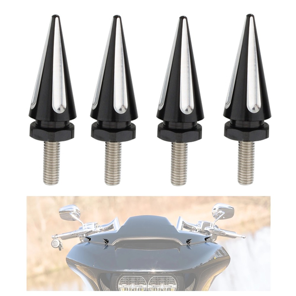 4 Pçs Parafusos De Guarnição Do Pára-Brisa Da Motocicleta Decorativos Para 1998-2025 Harley Touring Road Glide FLTRX FLT