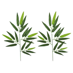 Kit 2 Folhas De Bambu Artificial