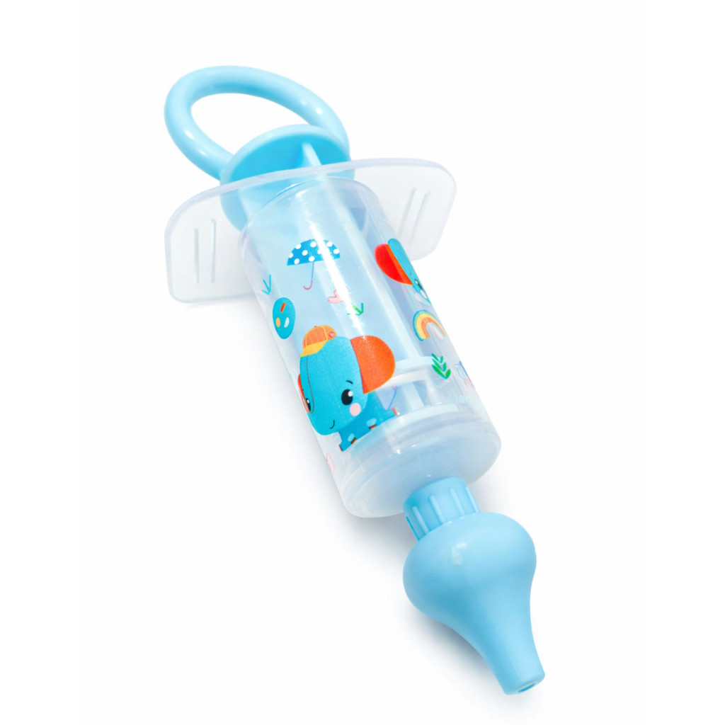 Seringa de Lavagem Nasal para Bebê com Bico de Silicone + Estojo Protetor Infantil Recém-Nascidos