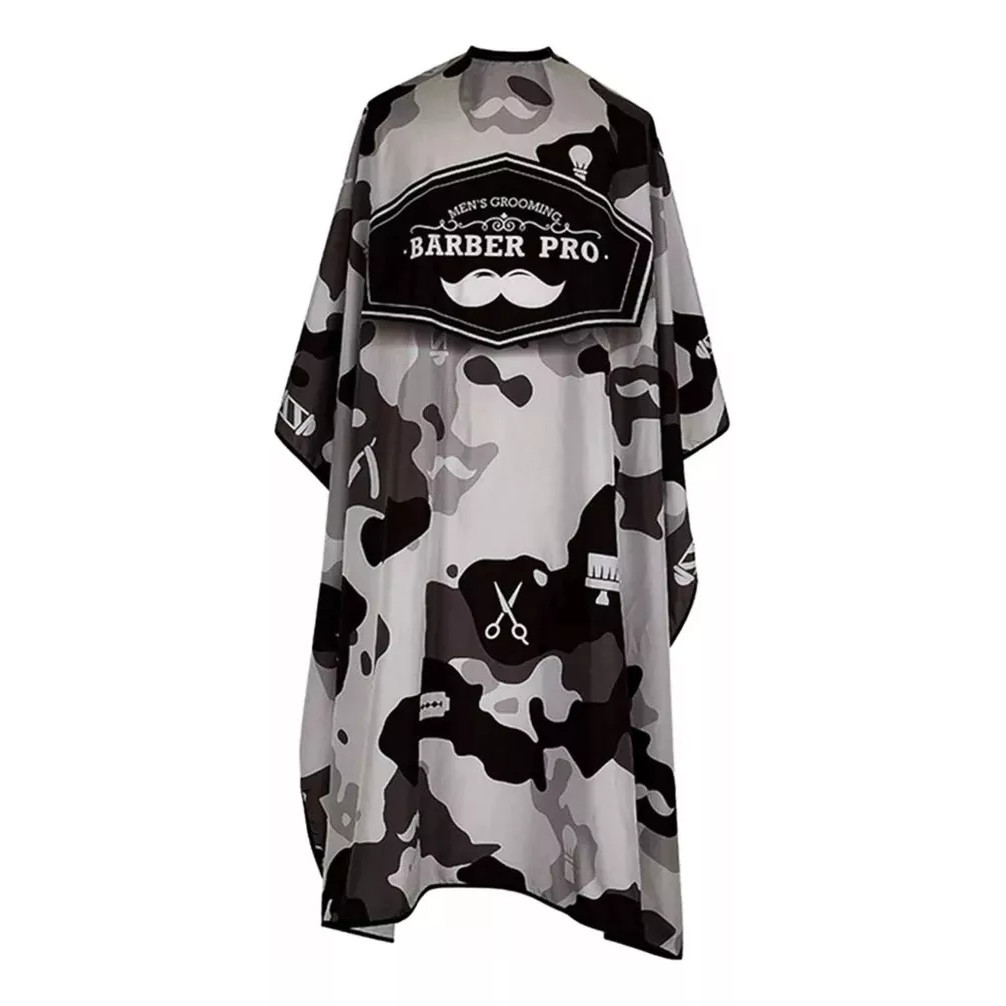 Capa De Corte Profissional Personalizada Camuflada Barbeiro