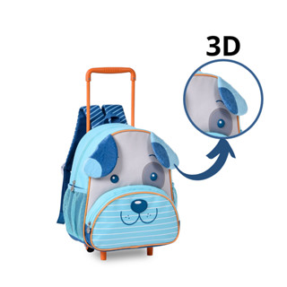 Kit  Mochila de Rodinha e Lancheira Infantil Pets - Clio Style em Oferta na Shopee