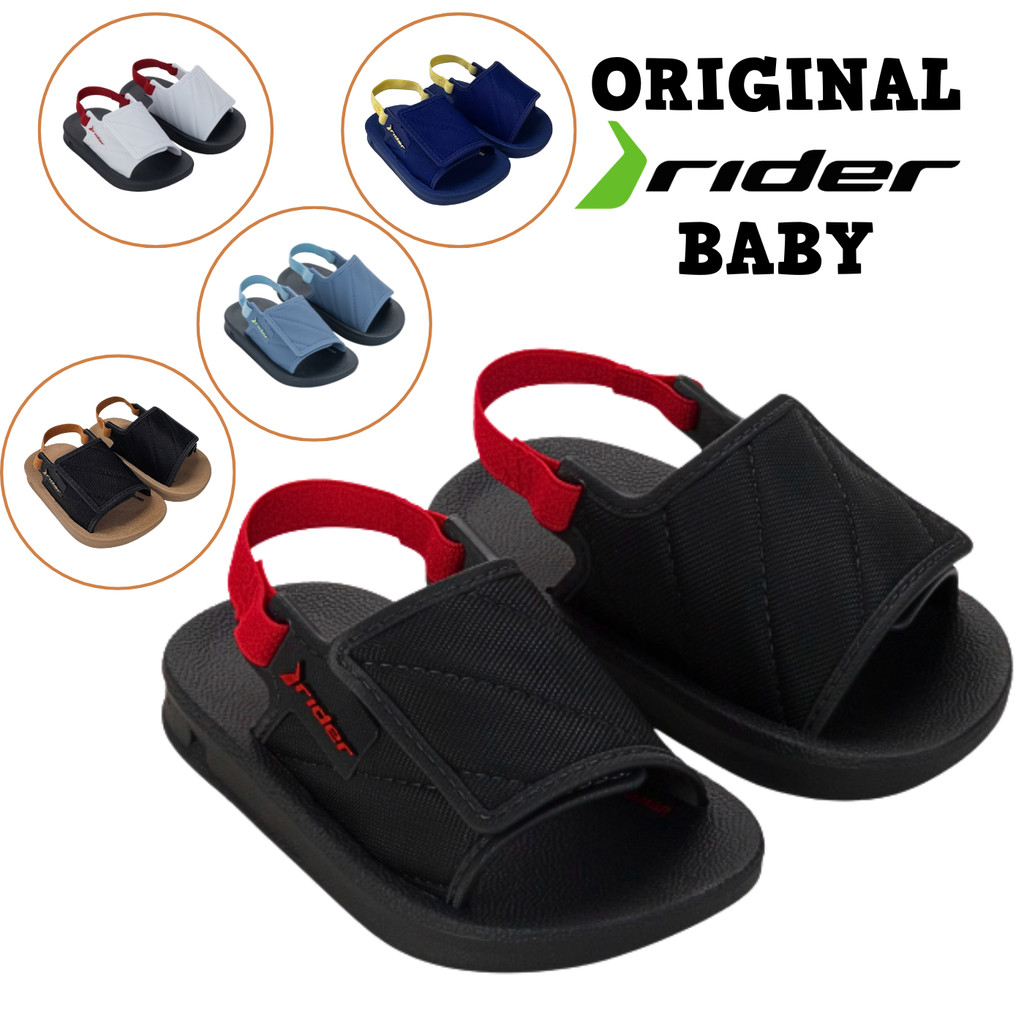 Chinelo Slide Rider Street Baby Sandália Ajustável Original Grendene Elástico Macia Confortável em Oferta na Shopee