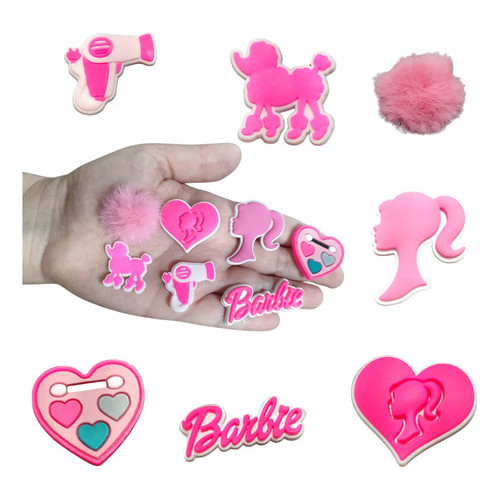 Kit 6 Pins Bottons Enfeites Para Babuche Personagens Infantil 027