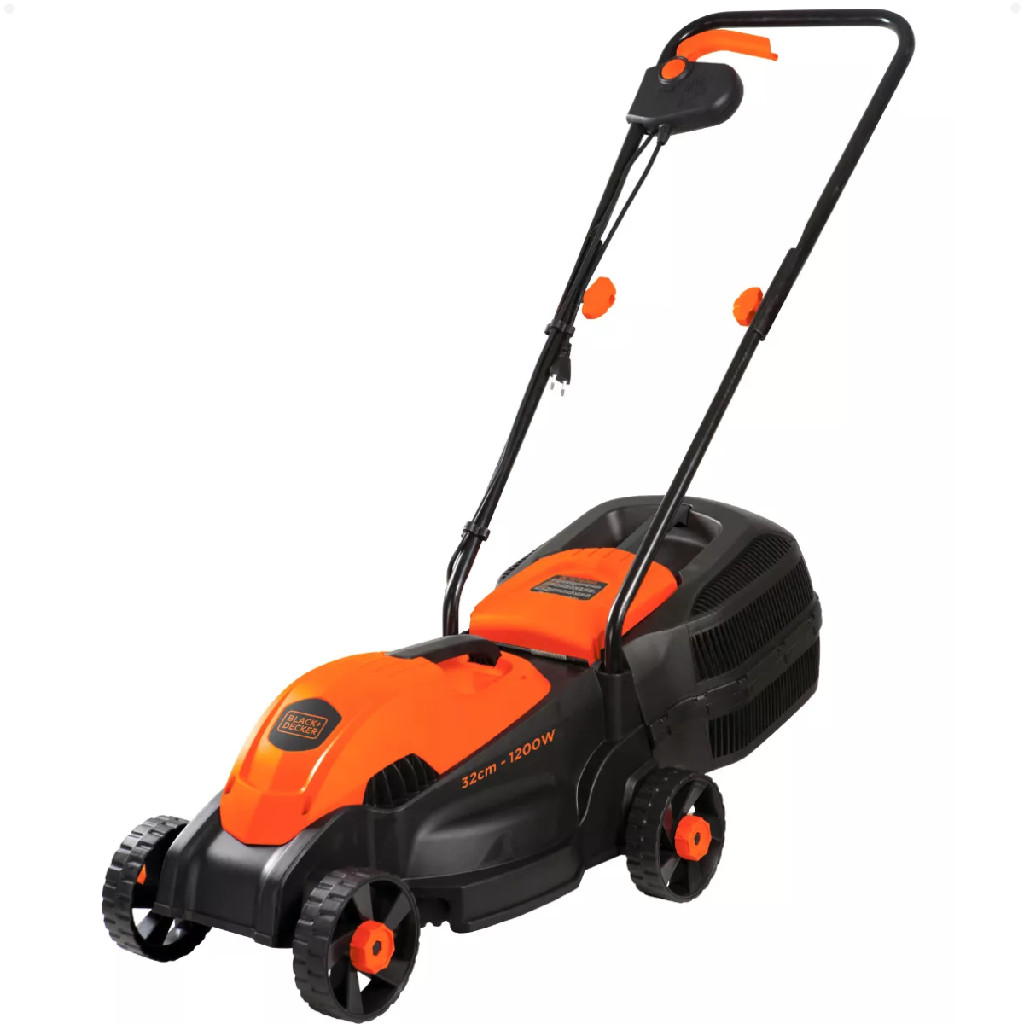 Carrinho Cortador De Grama Elétrico Gr1000 Laranja 1200w C/ Recolhedor 127v ou 220v