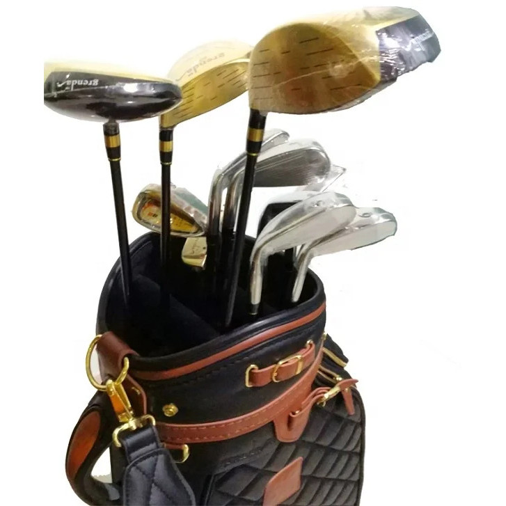 Novo Design De Arte Chinesa Conjunto De Clube De Golfe Dourado De Titânio
